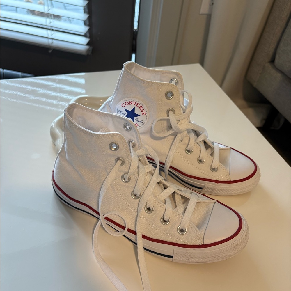 Converse White High-Top Sneakers - Picture 2 of 6